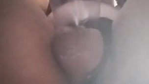 Submissive sissy takes two take it all faggot 