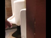 johnholmesjunior hanging out in mens bathroom urinal during vancouver supper downtown