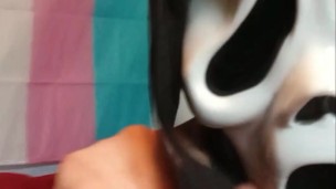Ghostface fingers, fucks pumpkin pussy