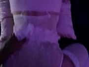 Thicc Asian Cosplay from Behind till HUGE cumshot on big tits 5/16