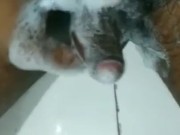 Desi boy showing black dick in bath 11/16