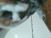 Desi boy showing black dick in bath 15/16