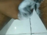 Desi boy showing black dick in bath 4/16