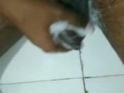 Desi boy showing black dick in bath 8/16