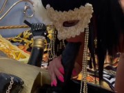 Big Black Cock. A gorgeous blowjob to an ancient Egyptian statue. 9/16