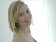 Pale Blonde Teen Stella Makes Herself Moan Out Loud While Fucking Vibrator! 4/16