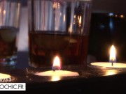 Hot brunette takes a good care of her date 1/16