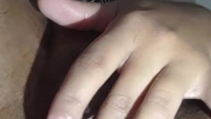 masturbating my pink pussy having a delicious orgasm pulsing her for you in the end asking for cock
