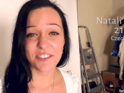 Natali Blue fucked hard in debut by big cock 1/16