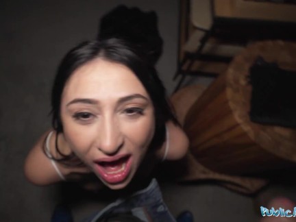 Public Agent French MILF with glorious big natural boobs POV sex