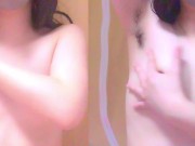 【剛毛】脇毛ボーボー素人がおっぱいオイルマッサージ【2画面】 16/16