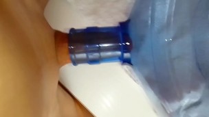 fat cock 23/6 greedily fucks bootle and stuffs it with cum😯🤤😜