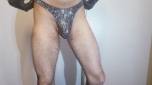 Guy wearing thong 2