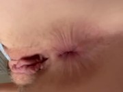 Cute 19 year old brunette slut playing with pink pussy 3/16