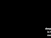 Deepthroat in front of jerking off cuckold 16/16