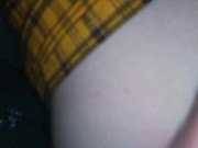 Beautiful schoolgirl opens her ass to ride my cock, she fucks good 🤤😈👌 7/16