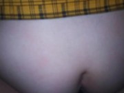 Beautiful schoolgirl opens her ass to ride my cock, she fucks good 🤤😈👌 8/16