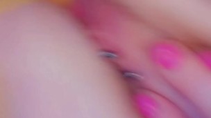 Pierced Pussy MILF Moans while Pleasuring Herself 