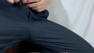 【Post every day in September! 】 Viewer's request! Male college student takes off his clothes and cum