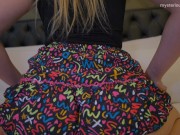 Hot Step Sis No Panties, Easy Access To Fuck - Lift Up My Short Skirt 11/16