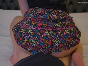 Hot Step Sis No Panties, Easy Access To Fuck - Lift Up My Short Skirt 12/16