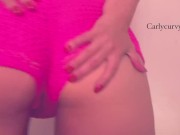 Blonde Carlycurvy is teasing in very cute short shorts!  6/16