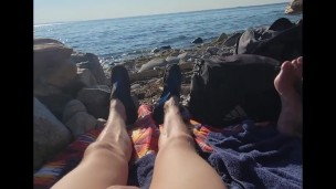 johnholmesjunior caught shooting massive cum load at white rock nude beach with voyuers watching