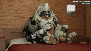 Turian and Krogan Handjob Hyper Growth Animation