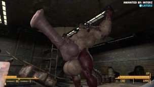 POV Deathclaw Muscle Hyper Growth Animation