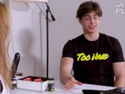 The HotGuysFUCK Experience Sex Gameshow - Handsome Suave Latino VS Cock Hungry Asian Teen 2/16