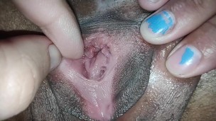 pulsing my pussy with remaining internal cum on top ofthe clitoris calling your cocks inside to fuck