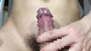 Male college student close-up masturbation Bukkake (1/2)