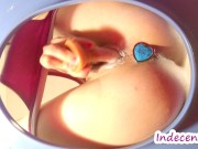 Babe stimulates her G-Spot & then cleaning her pussy with an irrigator 4K 11/16