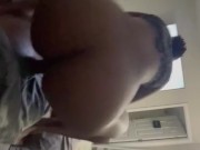 She rode my dick through my shorts.   7/16