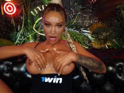 Sexy Monika Fox In Black Bodysuit Fucking Himself In All Holes With Huge Dildos 4/16