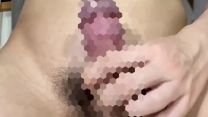 【Posted every day in September！】Male college student close-up masturbation video Facial Bukkake (2/2
