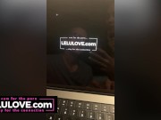 Babe thanking supporters for magic wand, foot fetish and big boobs flash, cumshot stuck b/t legs, new long nails - Lelu Love 6/16