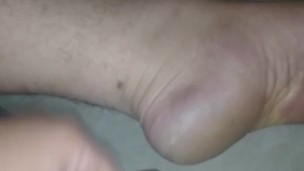 Cumming on my foot