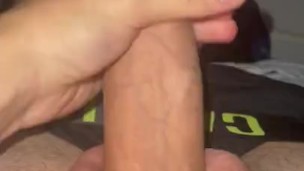 Big Dick jerked off in the morning