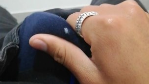 Masajeo mi pene y me mojo el boxer//I massage my penis and wet my garment 💦