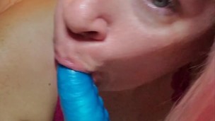 Oral play with Ika (Bad Dragon dildo) teaser. Full at OF and fansly