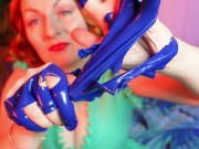 Latex Ripped Damaged Gloves - Destroyed Rubber Gloves - Fetish video