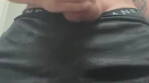 Pierced Cock Blows Massive Load 