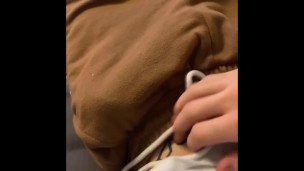 Playing with my hard dick 