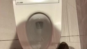 綺麗な商業施設のトイレでオナニーしたよ、でもスマホで録画するとオカズなくなって困った