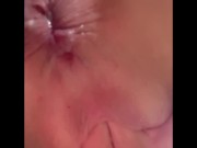 19 year old slut squatting over camera playing with creamy pussy 14/16