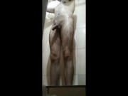 Man is  on while bathing 4/16