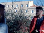 This cute BBW seduces one of her fan to have sex right in front of our cameras 10/16