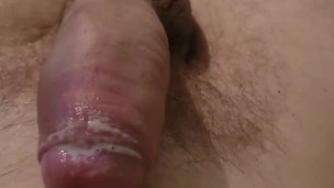 Early morning quick jerking big dick and cumshot 