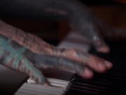 Anuskatzz first music video By: Bokov.de cinematic piano play Erotic, tattoo, ink, SFW, model, dance 6/16